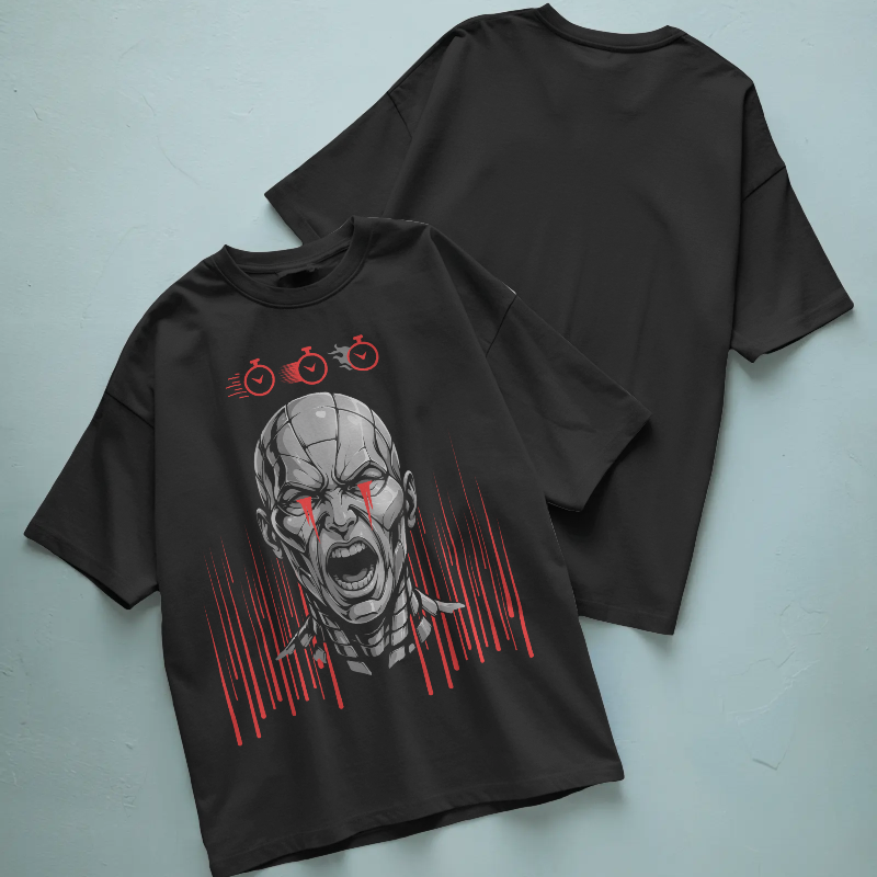 Camiseta Oversized No Future — Edición Cuenta Atrás