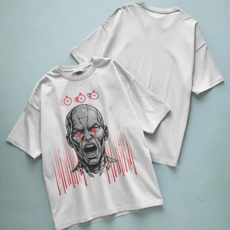 Camiseta Oversized No Future — Edición Cuenta Atrás