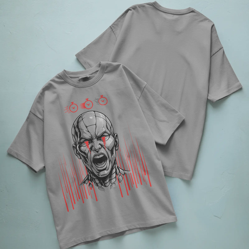 Camiseta Oversized No Future — Edición Cuenta Atrás